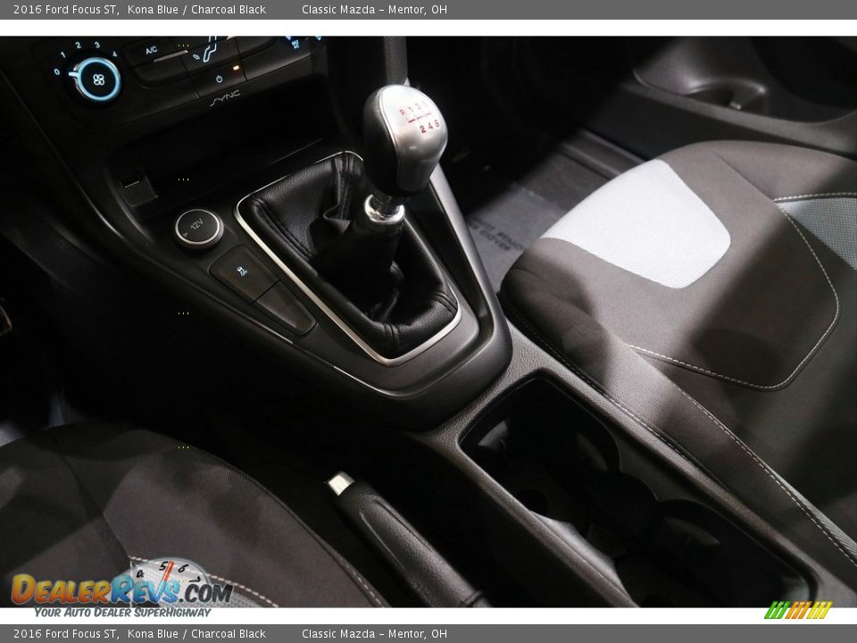2016 Ford Focus ST Kona Blue / Charcoal Black Photo #14