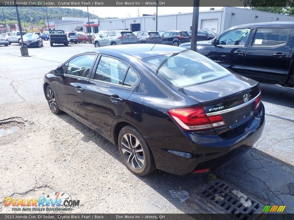 2013 Honda Civic EX Sedan Crystal Black Pearl / Black Photo #8