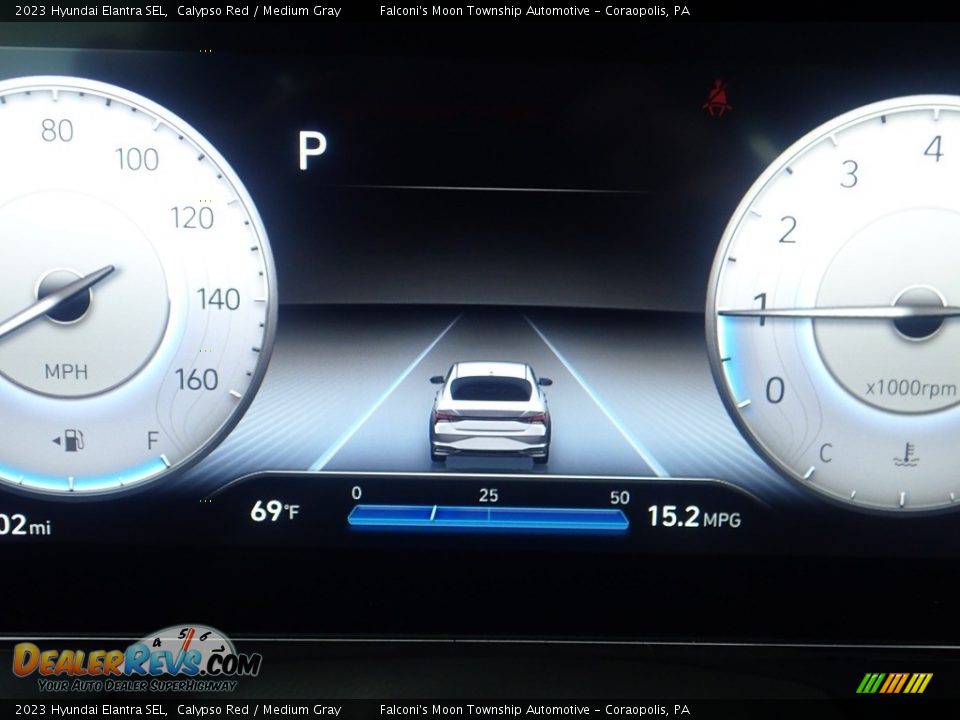 2023 Hyundai Elantra SEL Calypso Red / Medium Gray Photo #19