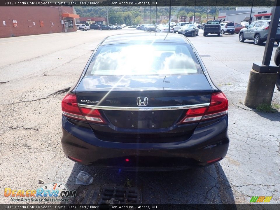 2013 Honda Civic EX Sedan Crystal Black Pearl / Black Photo #9