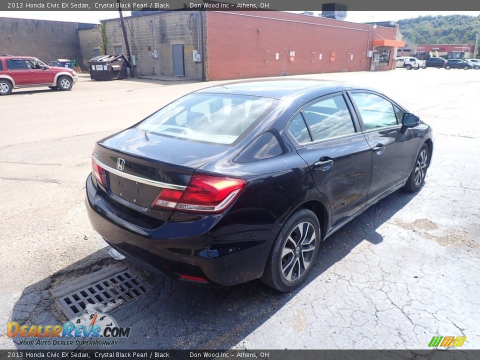 2013 Honda Civic EX Sedan Crystal Black Pearl / Black Photo #10