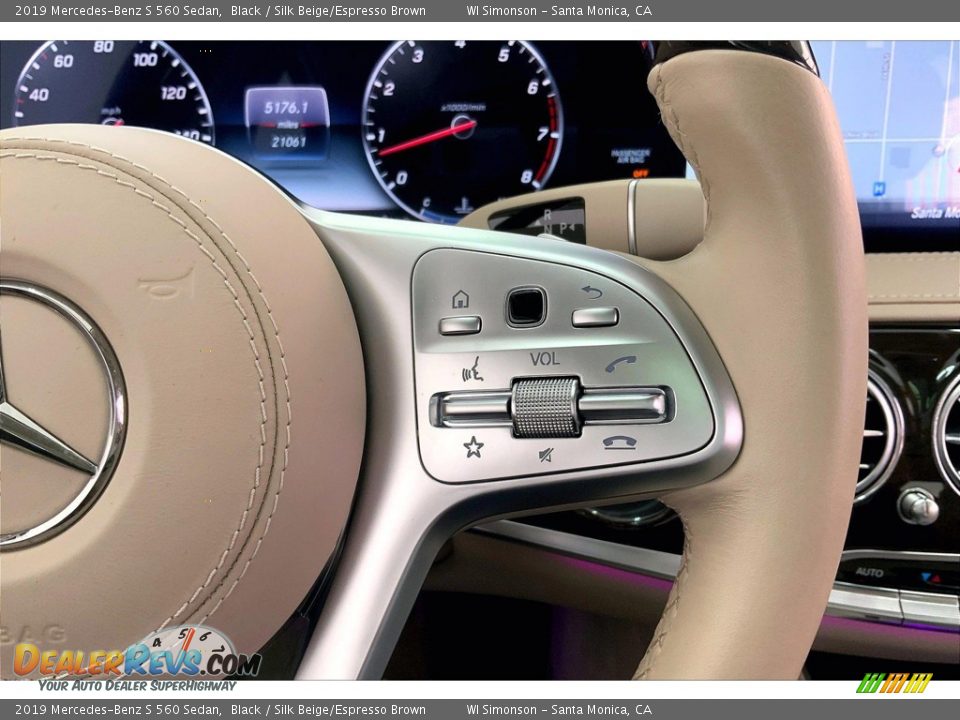 2019 Mercedes-Benz S 560 Sedan Steering Wheel Photo #22