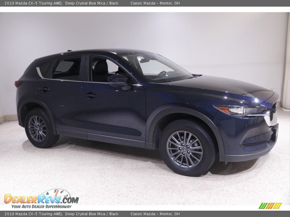2019 Mazda CX-5 Touring AWD Deep Crystal Blue Mica / Black Photo #1