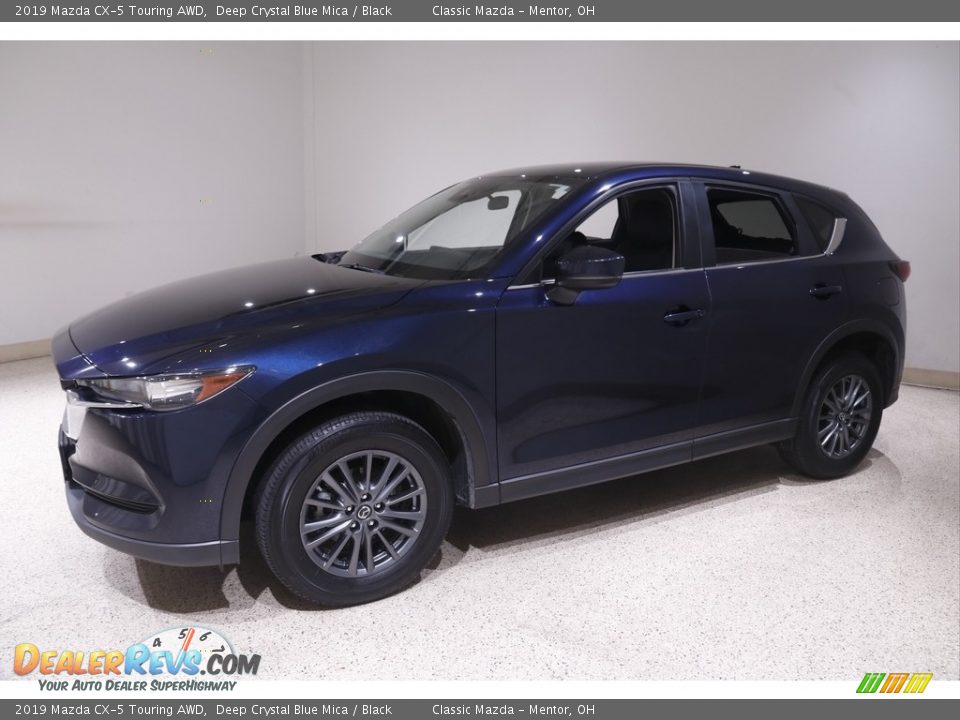 2019 Mazda CX-5 Touring AWD Deep Crystal Blue Mica / Black Photo #3