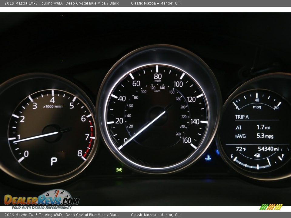 2019 Mazda CX-5 Touring AWD Deep Crystal Blue Mica / Black Photo #8