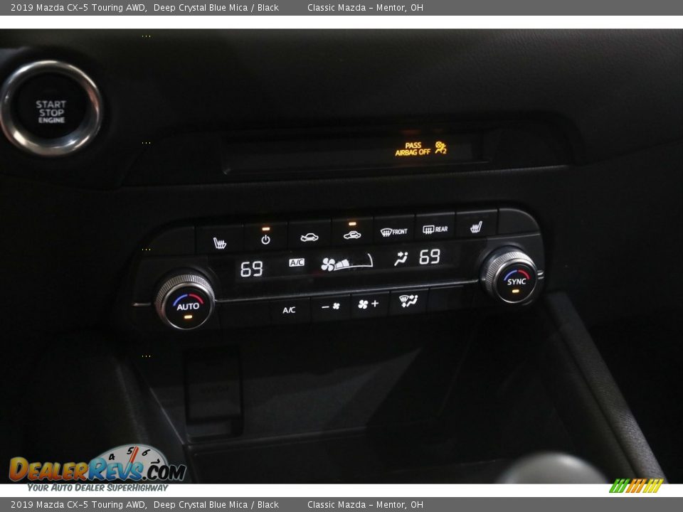 2019 Mazda CX-5 Touring AWD Deep Crystal Blue Mica / Black Photo #13