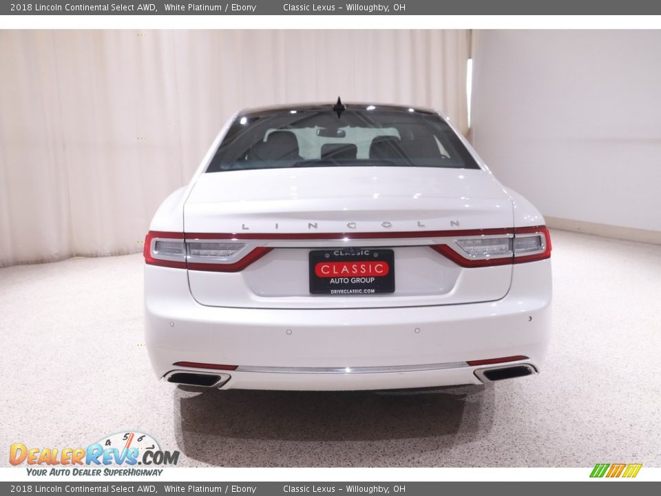 2018 Lincoln Continental Select AWD White Platinum / Ebony Photo #22