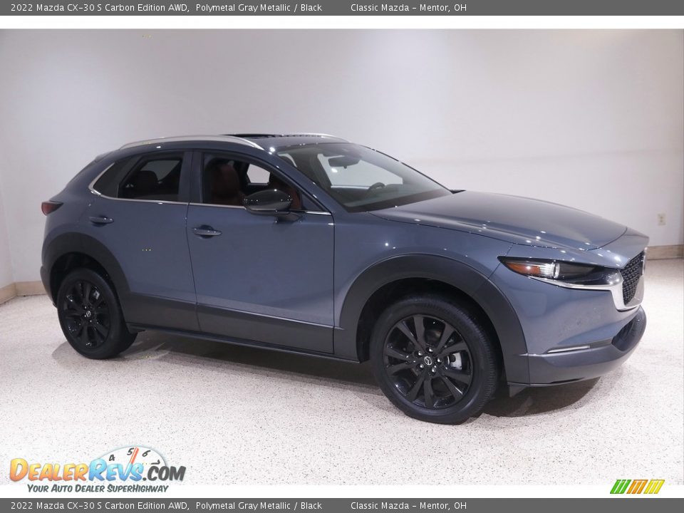 2022 Mazda CX-30 S Carbon Edition AWD Polymetal Gray Metallic / Black Photo #1