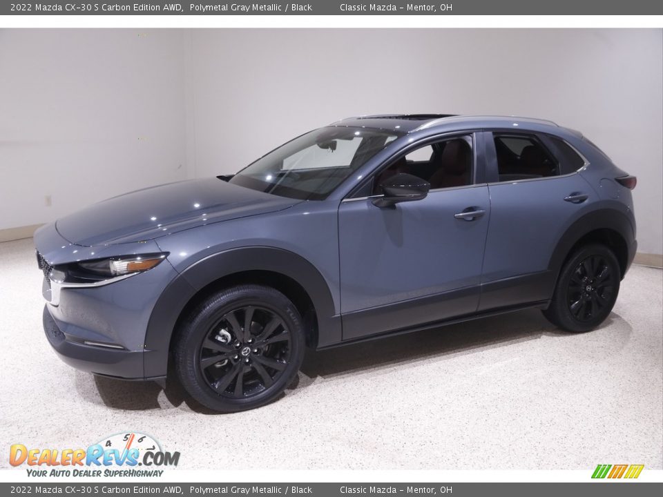 2022 Mazda CX-30 S Carbon Edition AWD Polymetal Gray Metallic / Black Photo #3