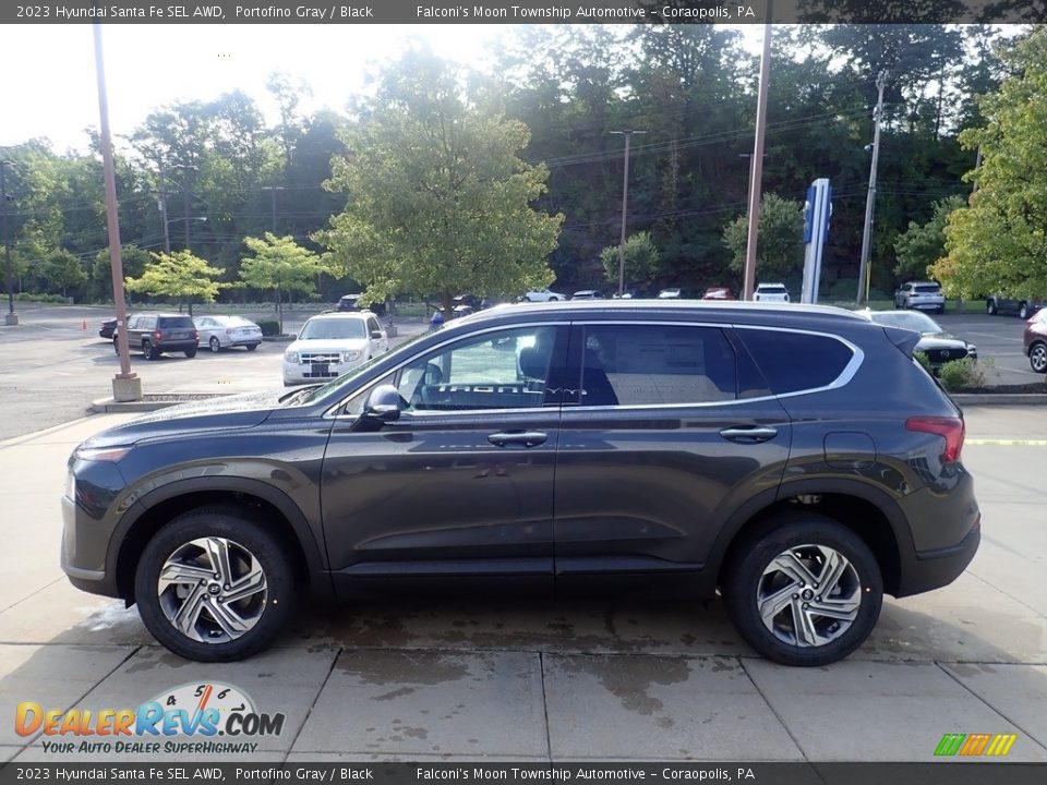 2023 Hyundai Santa Fe SEL AWD Portofino Gray / Black Photo #6