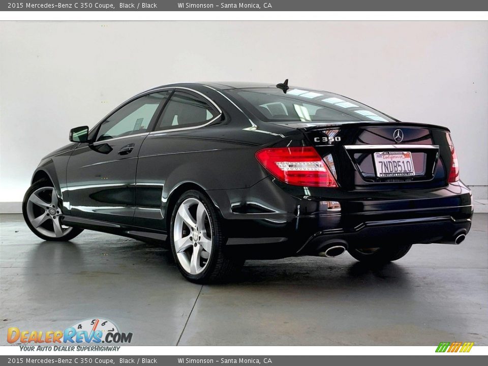 2015 Mercedes-Benz C 350 Coupe Black / Black Photo #10