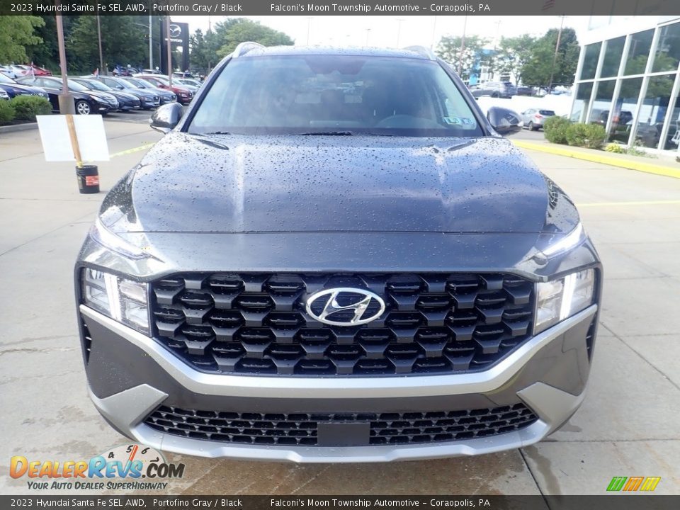 2023 Hyundai Santa Fe SEL AWD Portofino Gray / Black Photo #8