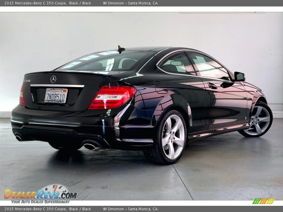 2015 Mercedes-Benz C 350 Coupe Black / Black Photo #13