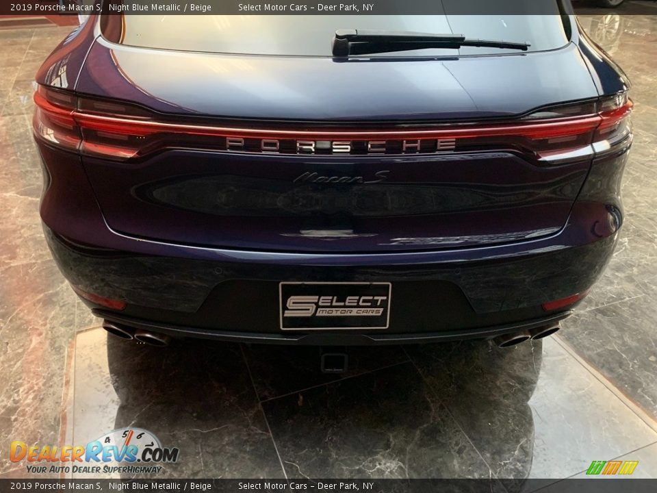 2019 Porsche Macan S Night Blue Metallic / Beige Photo #6