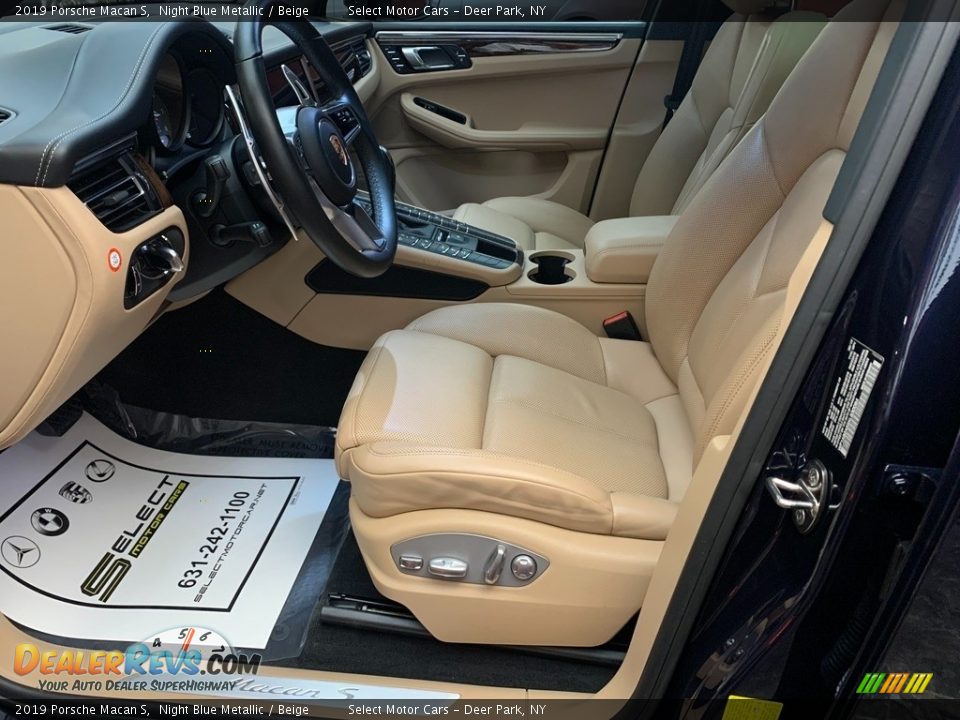 Beige Interior - 2019 Porsche Macan S Photo #10