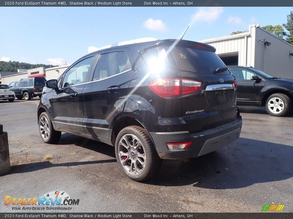 2020 Ford EcoSport Titanium 4WD Shadow Black / Medium Light Stone Photo #8