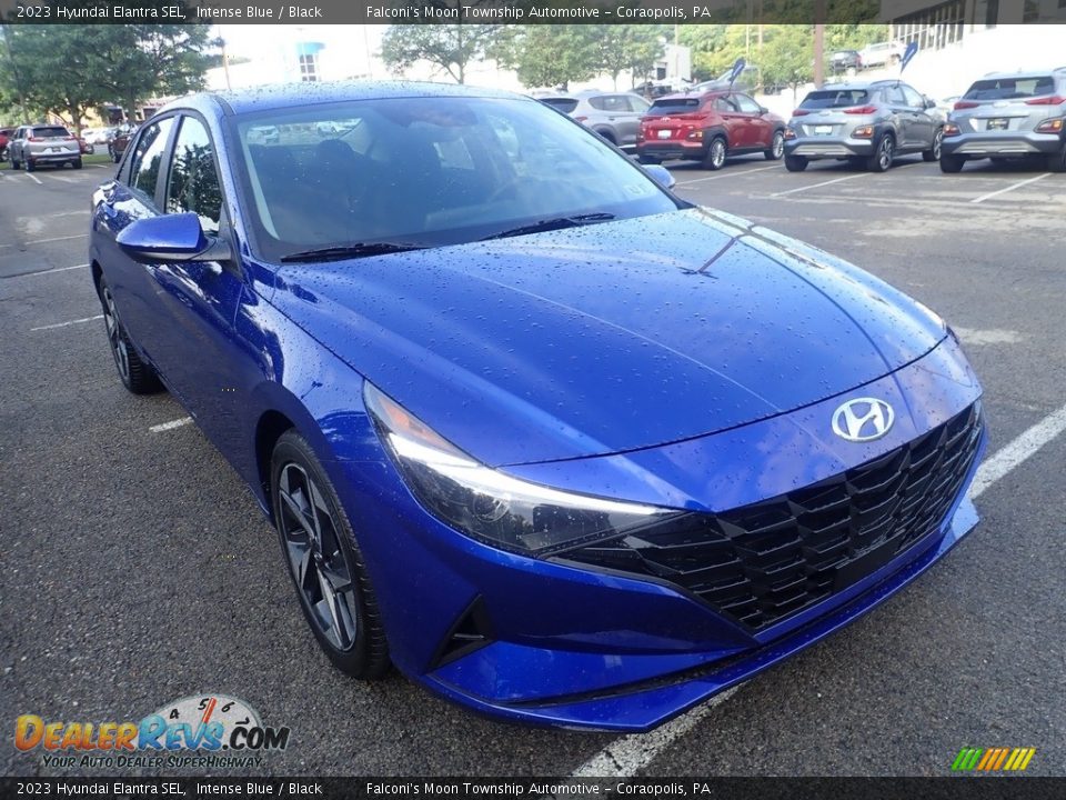 2023 Hyundai Elantra SEL Intense Blue / Black Photo #9