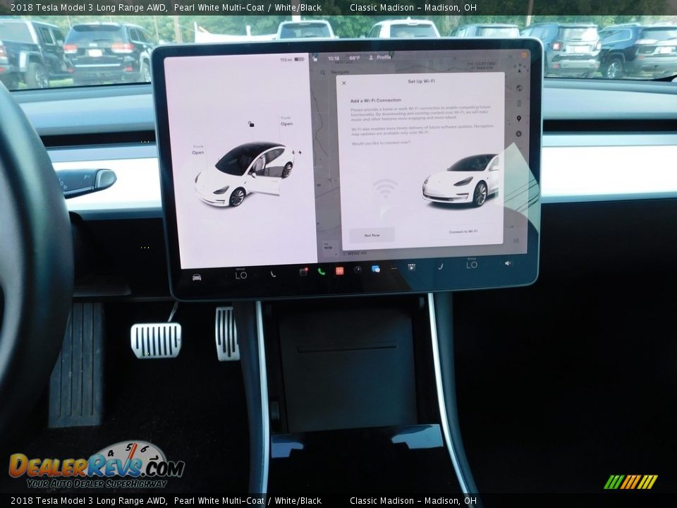 2018 Tesla Model 3 Long Range AWD Pearl White Multi-Coat / White/Black Photo #6