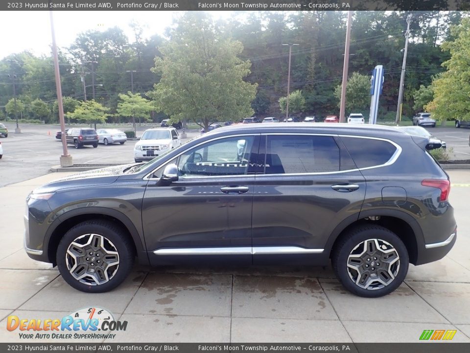 2023 Hyundai Santa Fe Limited AWD Portofino Gray / Black Photo #6