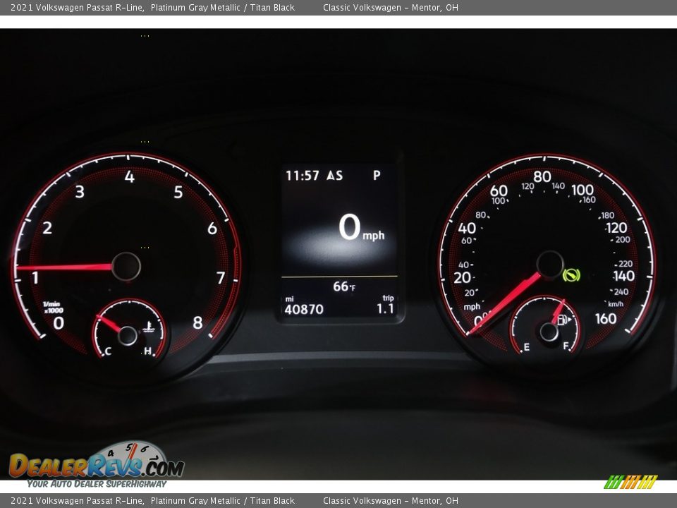 2021 Volkswagen Passat R-Line Gauges Photo #8