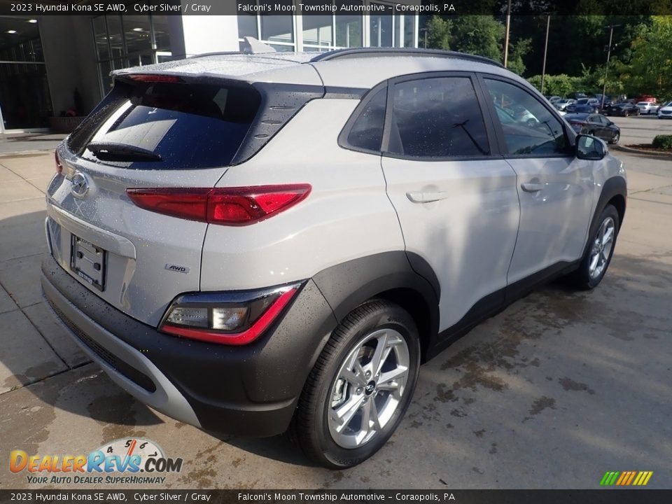 2023 Hyundai Kona SE AWD Cyber Silver / Gray Photo #2