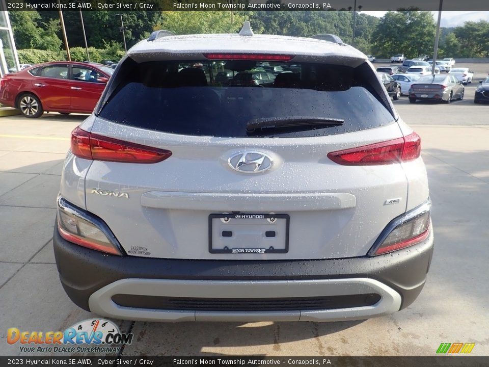 2023 Hyundai Kona SE AWD Cyber Silver / Gray Photo #3