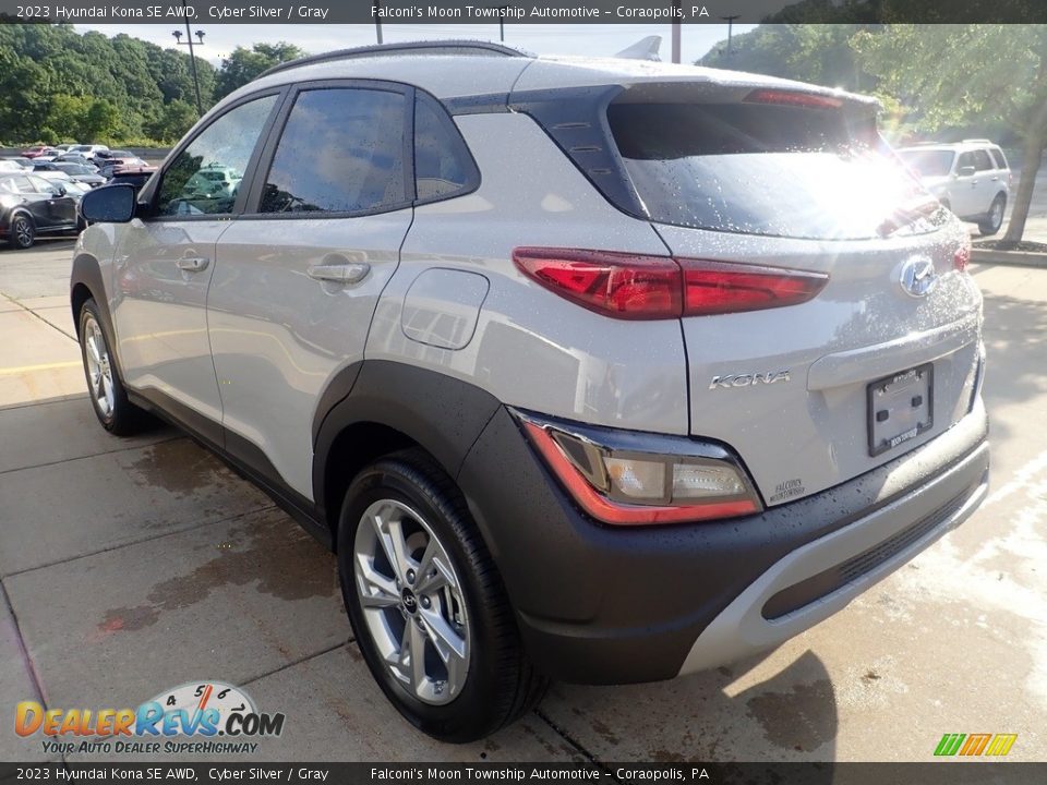 2023 Hyundai Kona SE AWD Cyber Silver / Gray Photo #5