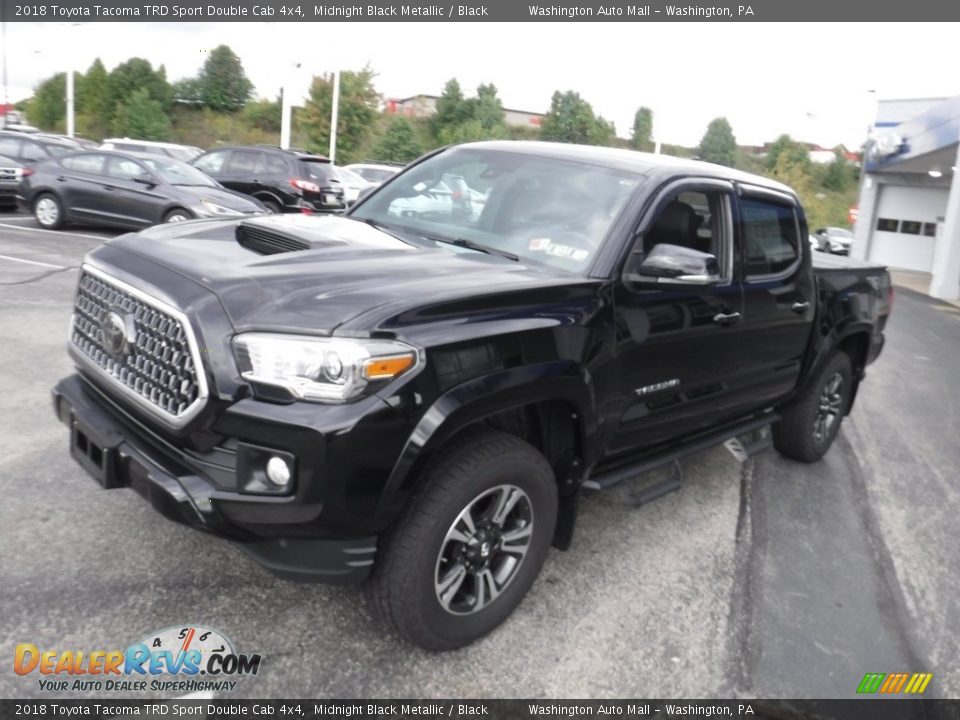 2018 Toyota Tacoma TRD Sport Double Cab 4x4 Midnight Black Metallic / Black Photo #7