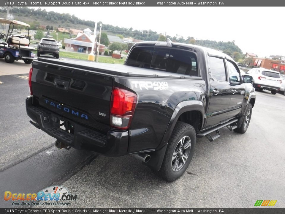 2018 Toyota Tacoma TRD Sport Double Cab 4x4 Midnight Black Metallic / Black Photo #11