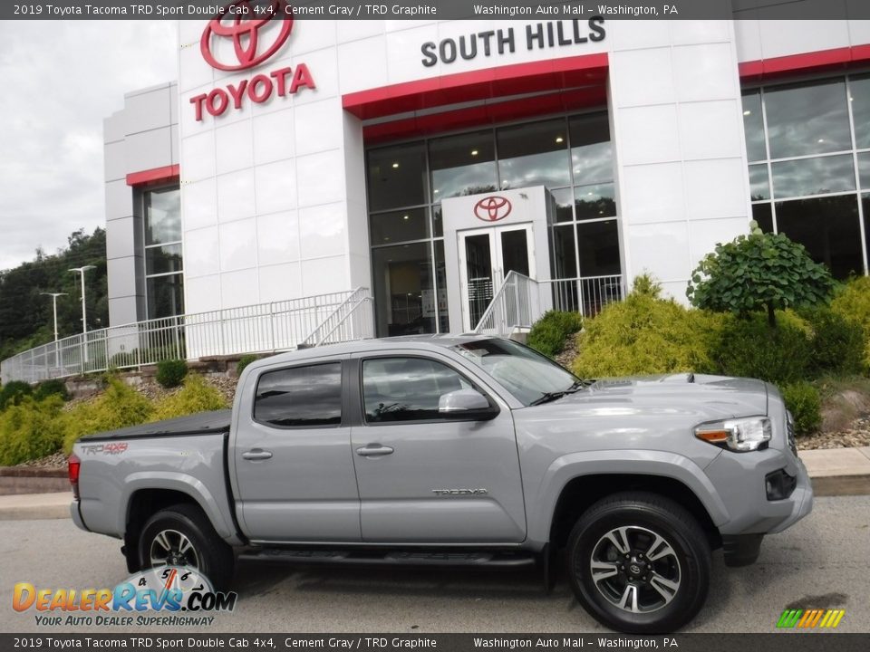 2019 Toyota Tacoma TRD Sport Double Cab 4x4 Cement Gray / TRD Graphite Photo #2