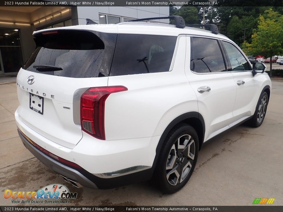 2023 Hyundai Palisade Limited AWD Hyper White / Navy/Beige Photo #2