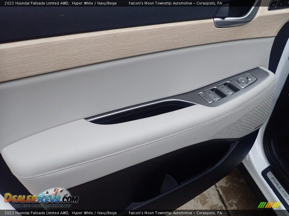 2023 Hyundai Palisade Limited AWD Hyper White / Navy/Beige Photo #14