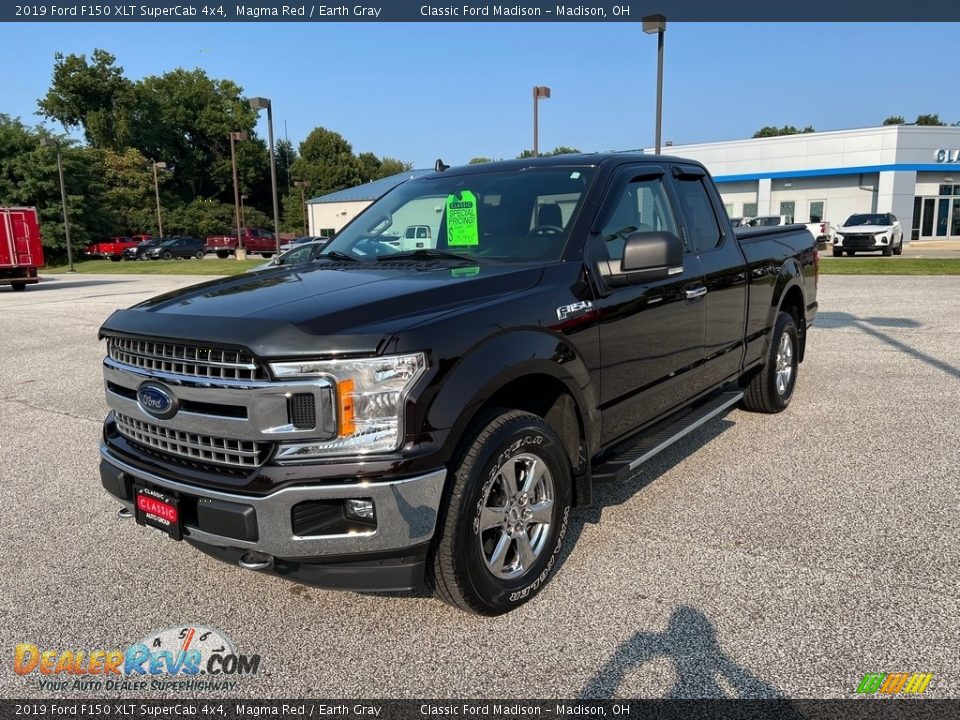 2019 Ford F150 XLT SuperCab 4x4 Magma Red / Earth Gray Photo #1