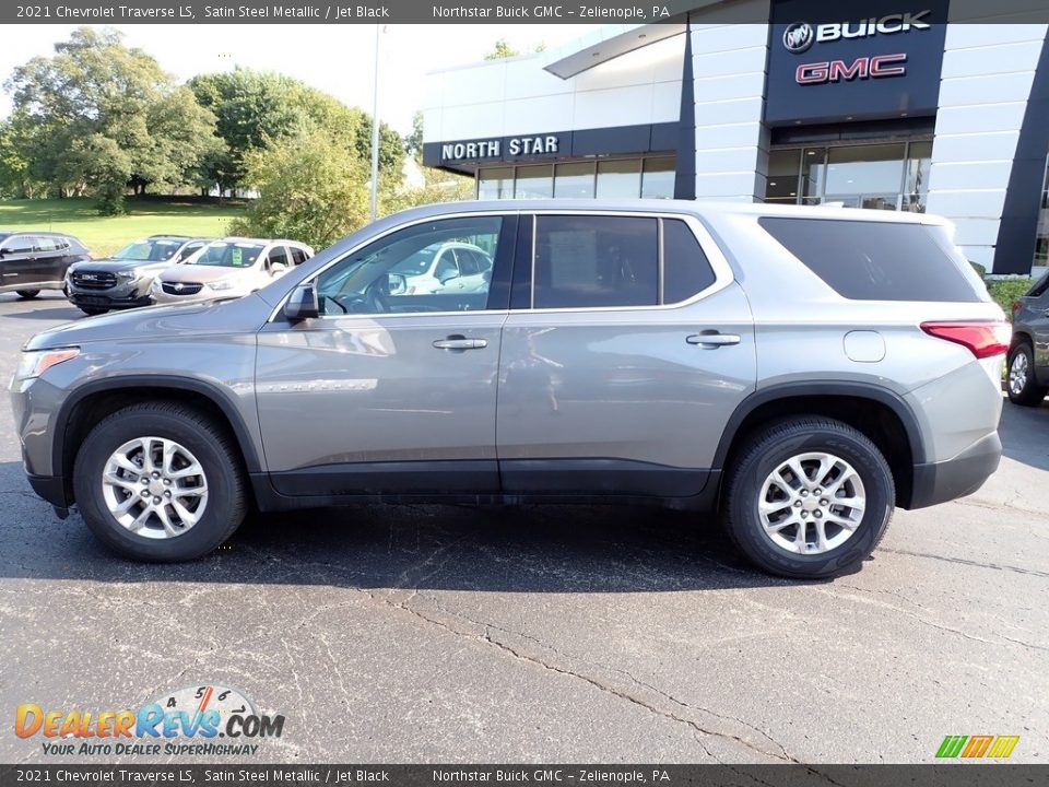 2021 Chevrolet Traverse LS Satin Steel Metallic / Jet Black Photo #2