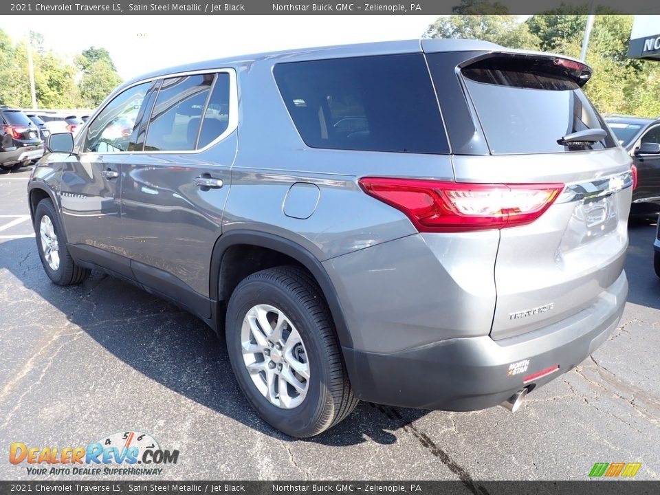 2021 Chevrolet Traverse LS Satin Steel Metallic / Jet Black Photo #3