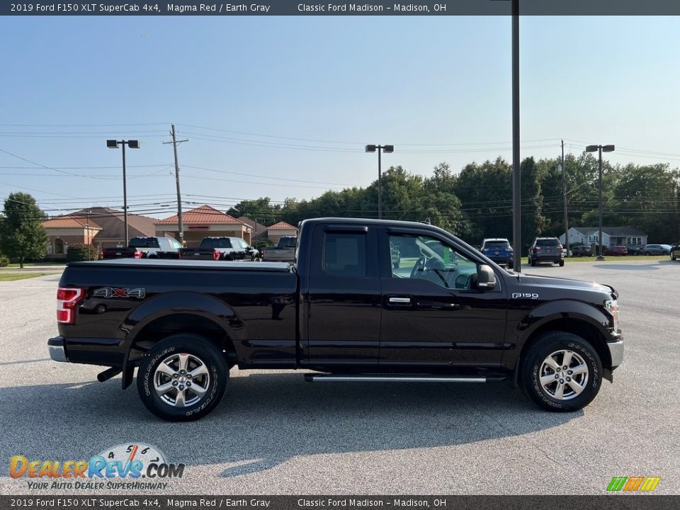 2019 Ford F150 XLT SuperCab 4x4 Magma Red / Earth Gray Photo #6