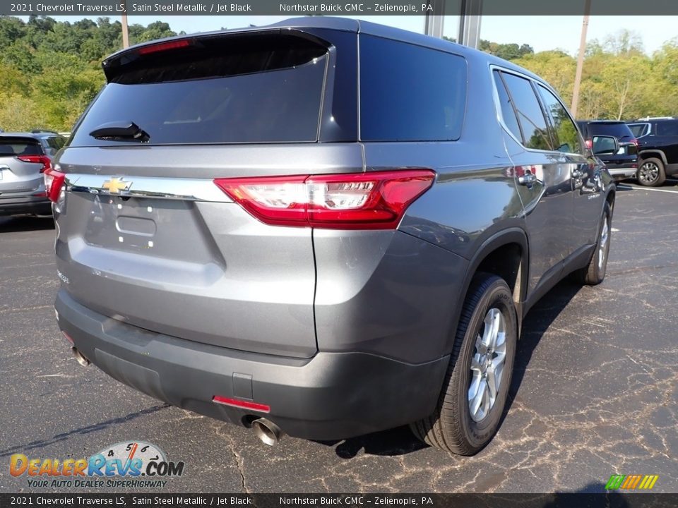 2021 Chevrolet Traverse LS Satin Steel Metallic / Jet Black Photo #7