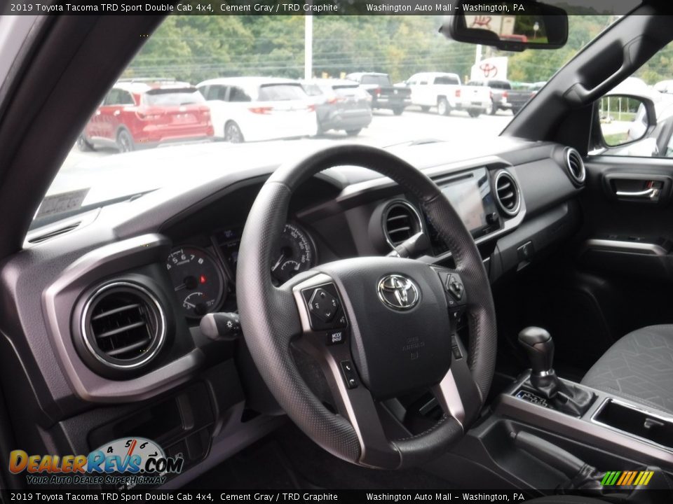 2019 Toyota Tacoma TRD Sport Double Cab 4x4 Cement Gray / TRD Graphite Photo #27