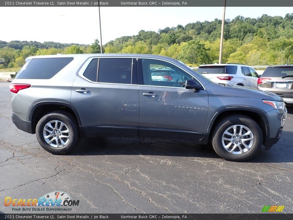 2021 Chevrolet Traverse LS Satin Steel Metallic / Jet Black Photo #8