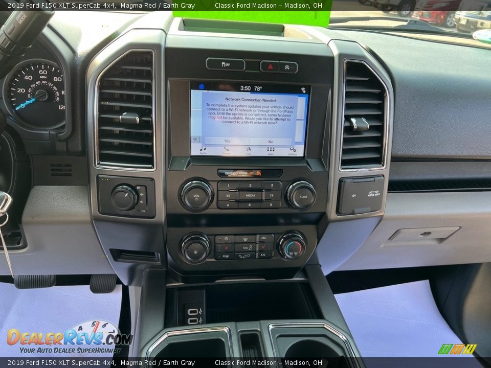 2019 Ford F150 XLT SuperCab 4x4 Magma Red / Earth Gray Photo #12