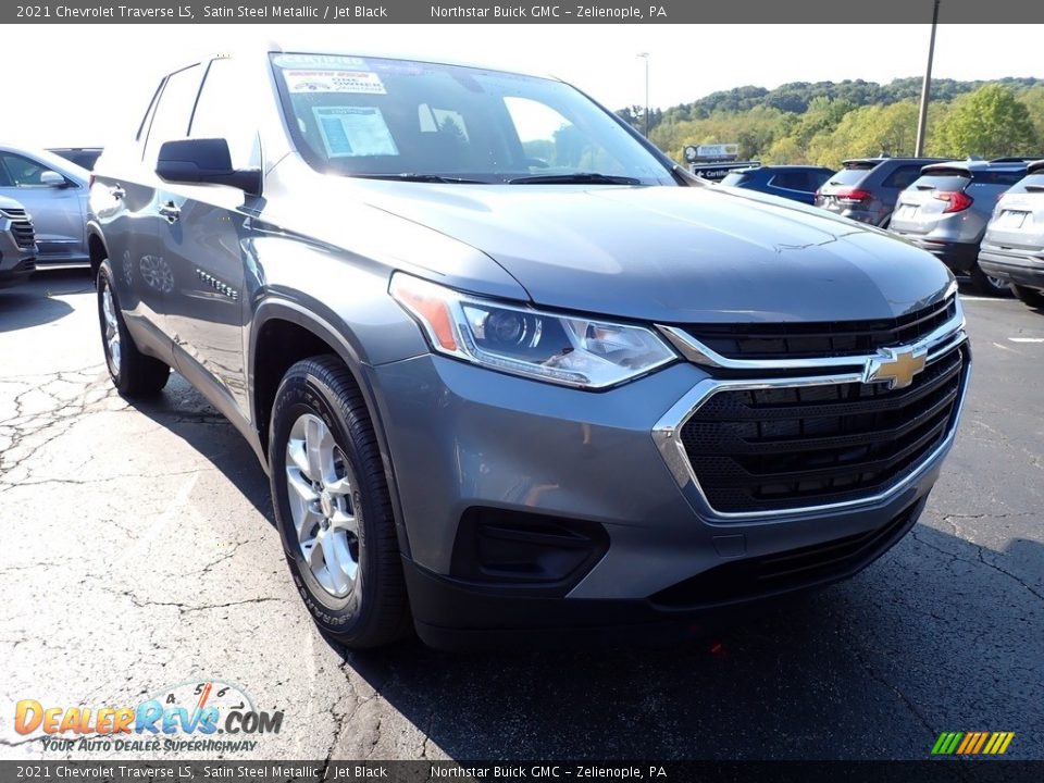 2021 Chevrolet Traverse LS Satin Steel Metallic / Jet Black Photo #10