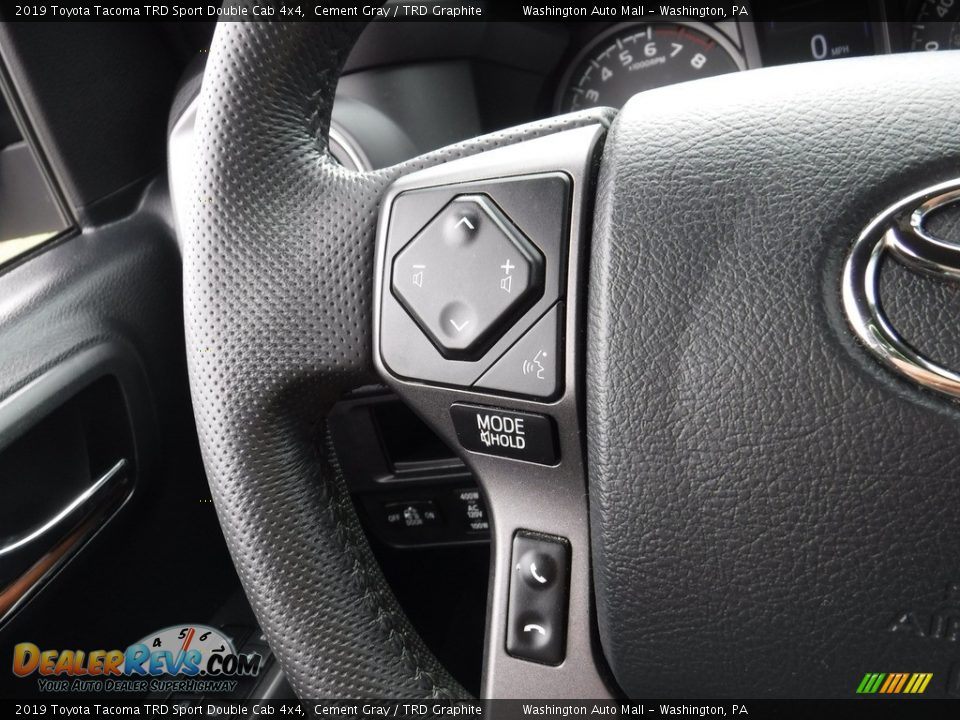 2019 Toyota Tacoma TRD Sport Double Cab 4x4 Cement Gray / TRD Graphite Photo #33