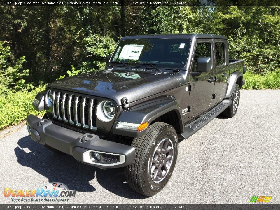 2022 Jeep Gladiator Overland 4x4 Granite Crystal Metallic / Black Photo #2