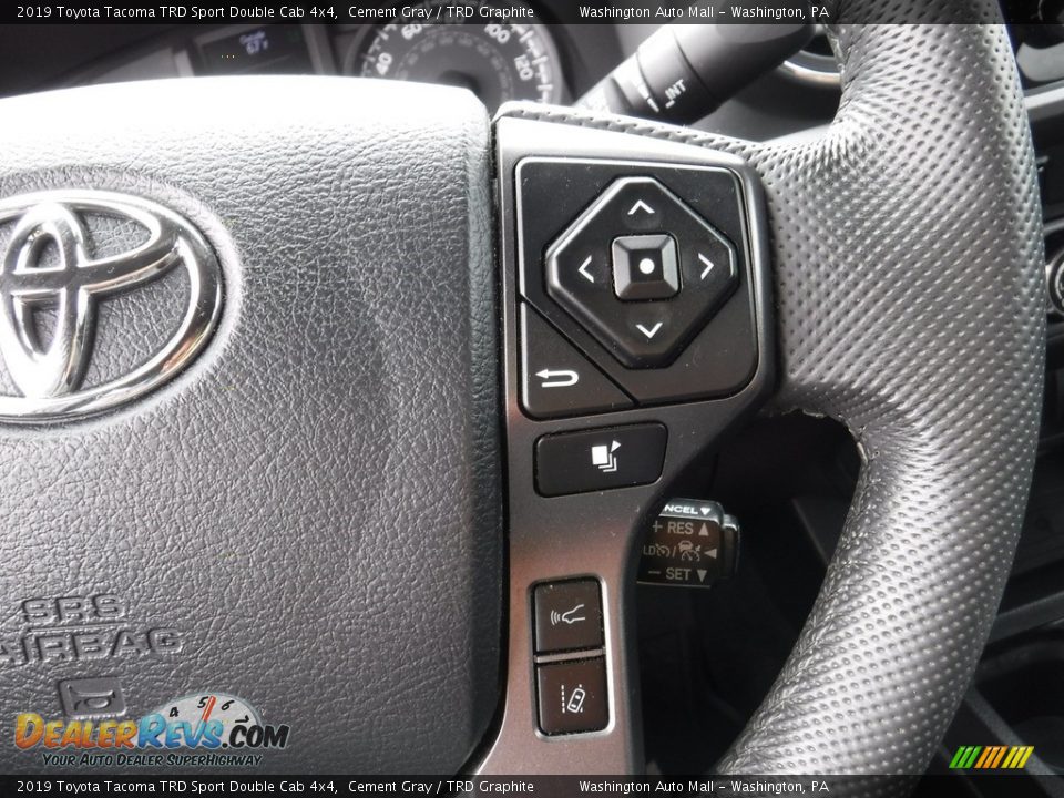 2019 Toyota Tacoma TRD Sport Double Cab 4x4 Cement Gray / TRD Graphite Photo #34