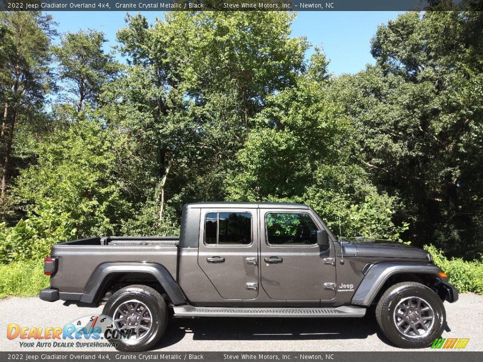 2022 Jeep Gladiator Overland 4x4 Granite Crystal Metallic / Black Photo #5