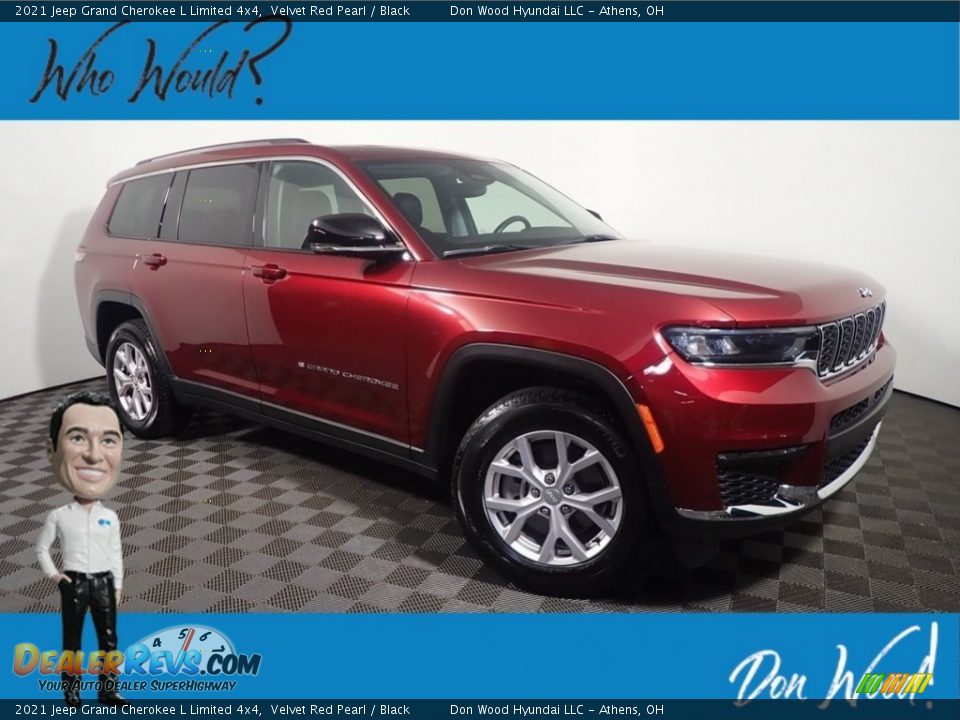 2021 Jeep Grand Cherokee L Limited 4x4 Velvet Red Pearl / Black Photo #1