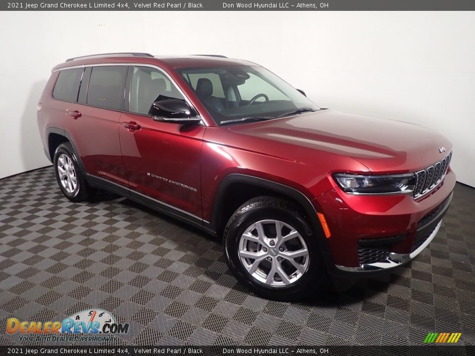 2021 Jeep Grand Cherokee L Limited 4x4 Velvet Red Pearl / Black Photo #5