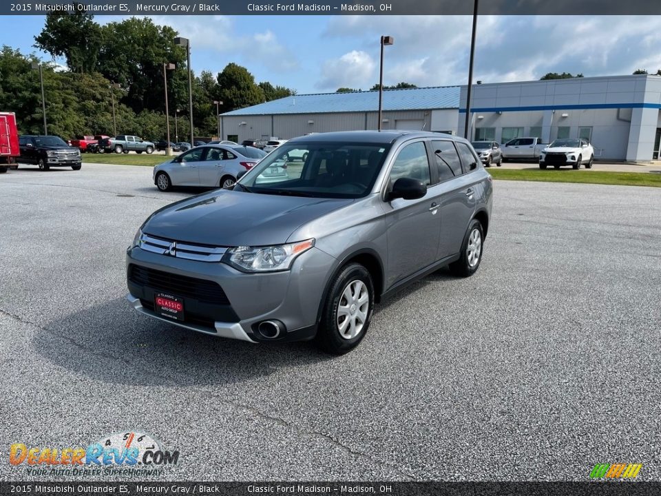 2015 Mitsubishi Outlander ES Mercury Gray / Black Photo #1