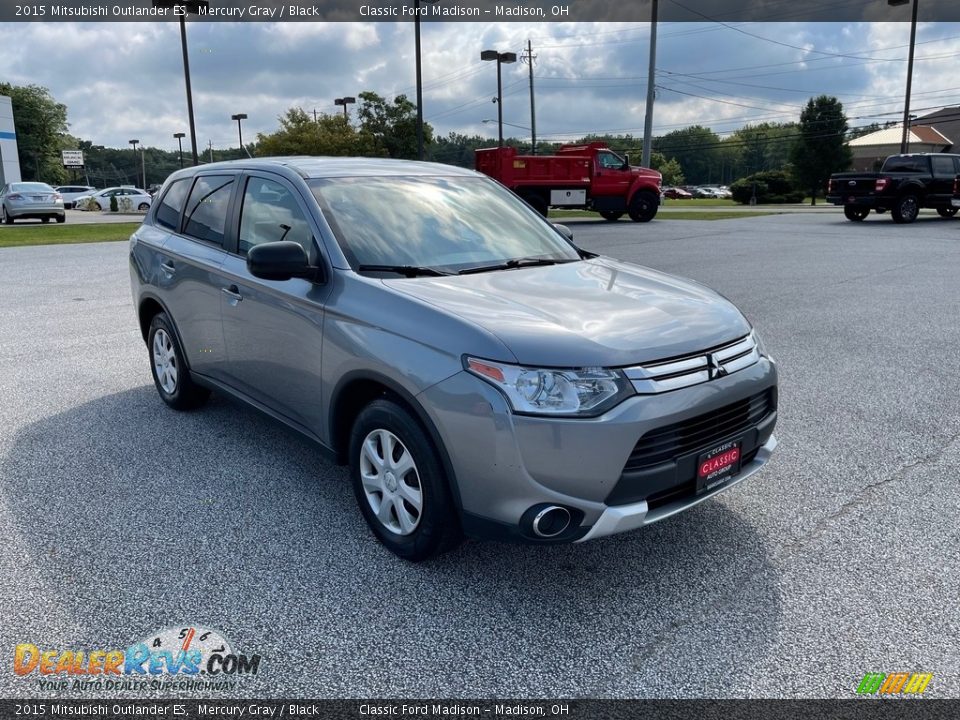 2015 Mitsubishi Outlander ES Mercury Gray / Black Photo #3