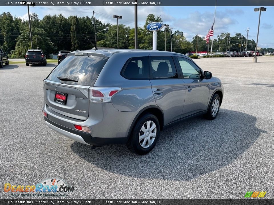 2015 Mitsubishi Outlander ES Mercury Gray / Black Photo #5